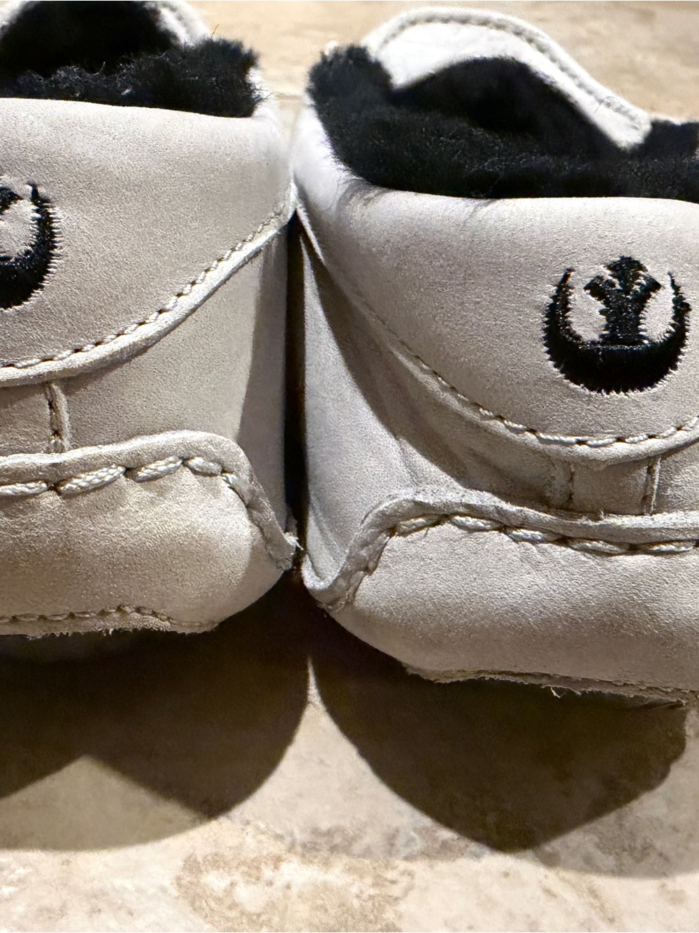 Star Wars retired UGG Gray Suede Sole Detail Slip-On
